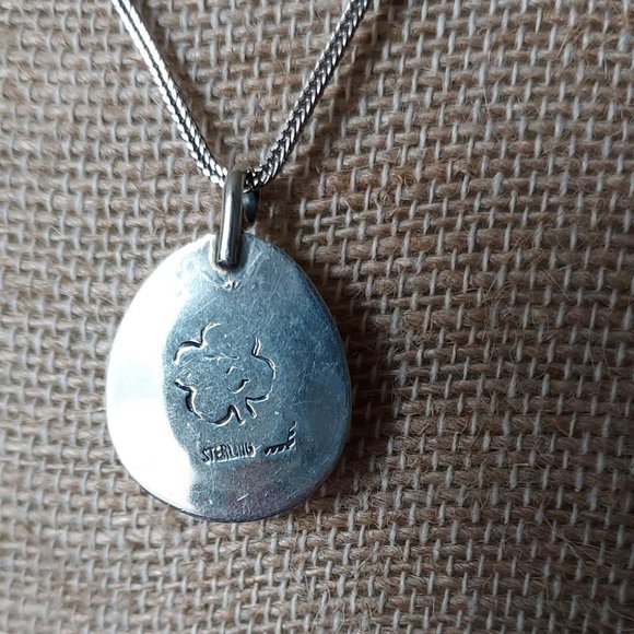 Teddy Goodluck turquoise pendent with new Italian .925 silver chain - Picture 3 of 6